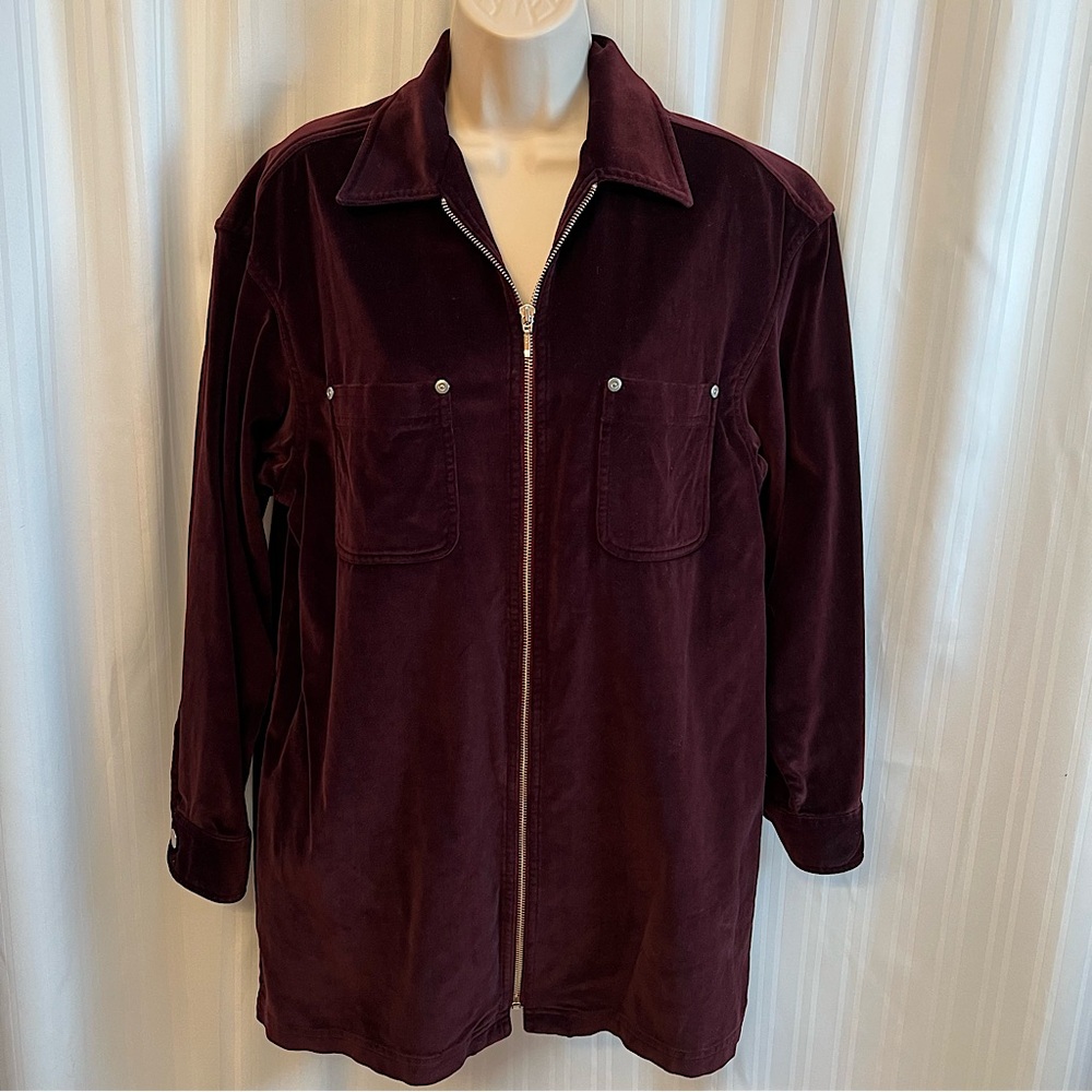 Jones Wear Sport Zip Front Jacket Size M